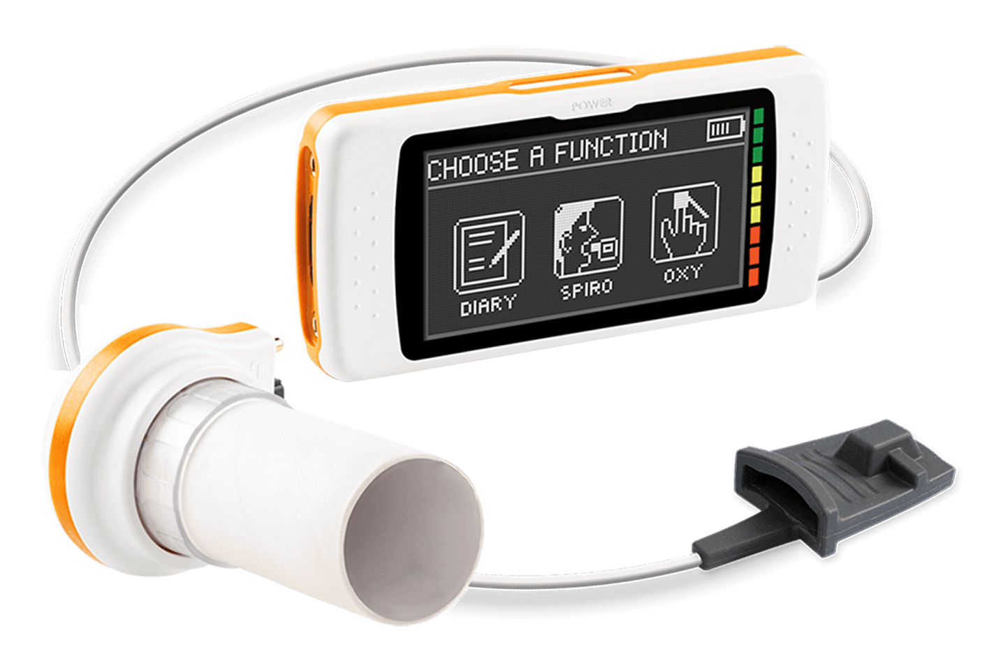 Touchscreen Spirometer with Optional 3D Oximeter
