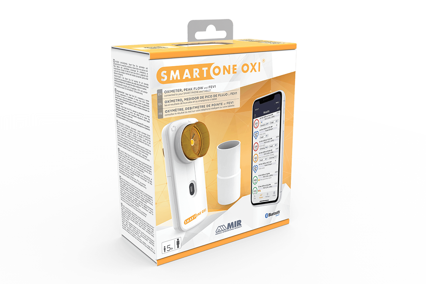 With embedded Oximeter (SpO2, Pulse)