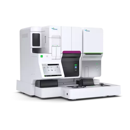 Compact haematology workstation for blood counting, smearing and staining