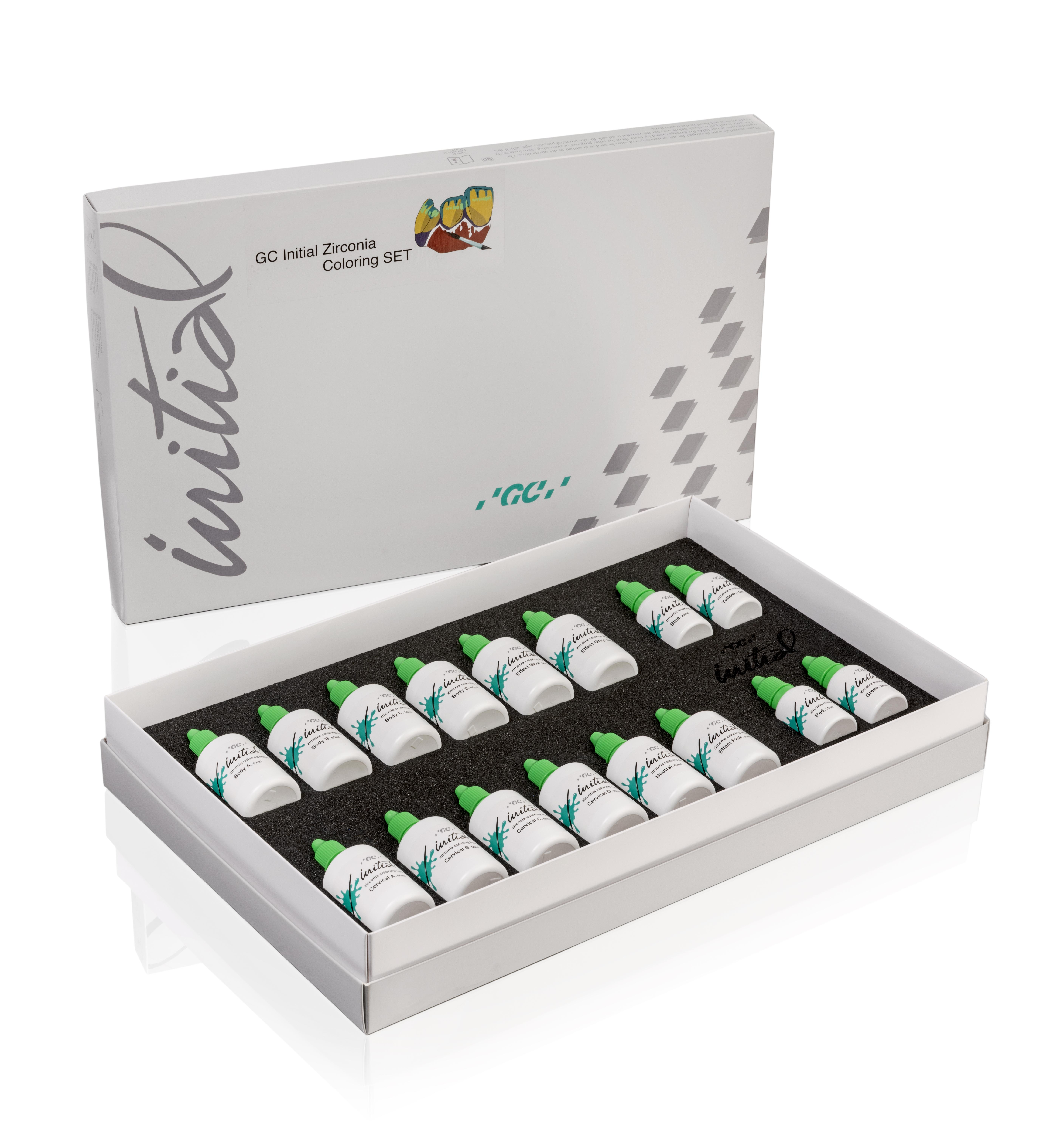 water-based coloring liquid system for zirconia