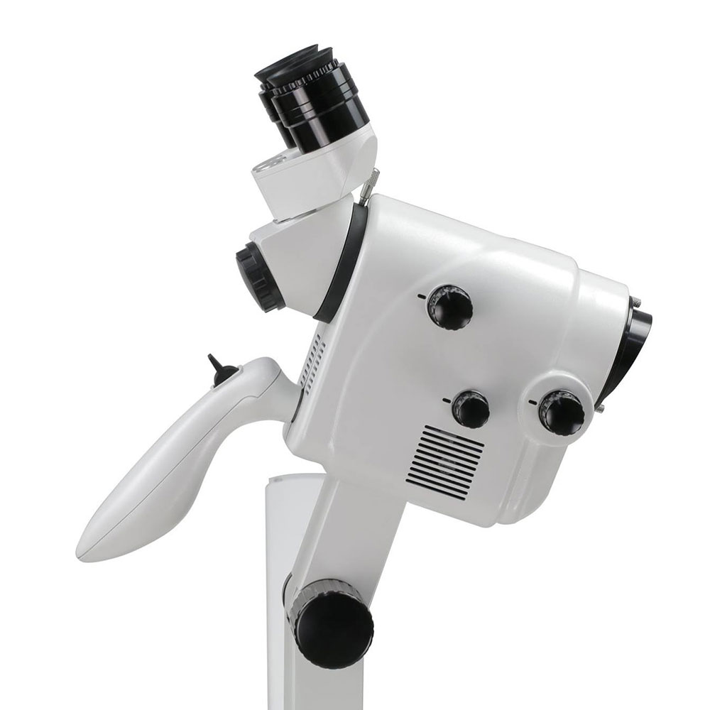 Colposcope microscope with integrated high-power  
